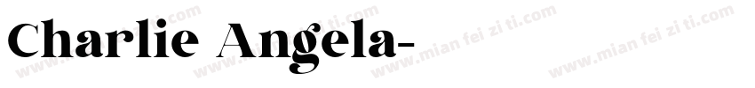 Charlie Angela字体转换